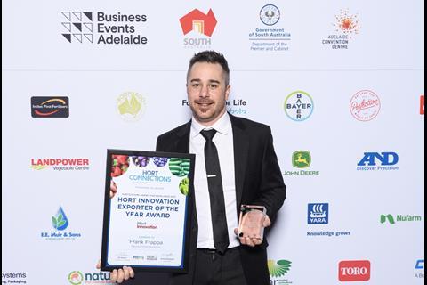Frank Frappa of Premier Fresh Australia won the Hort Innovation Exporter of the Year